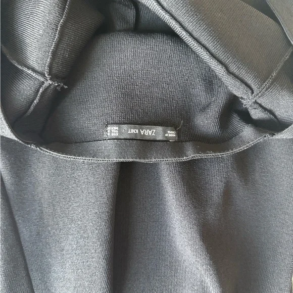 Zara Black Evening  Dress with Embellished Sparkle  Detail in back - Picture 3 of 12